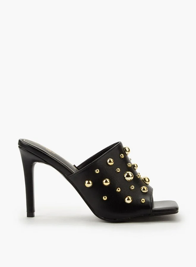 سيليست صنادل نسائية بكعب خنجر مرصع